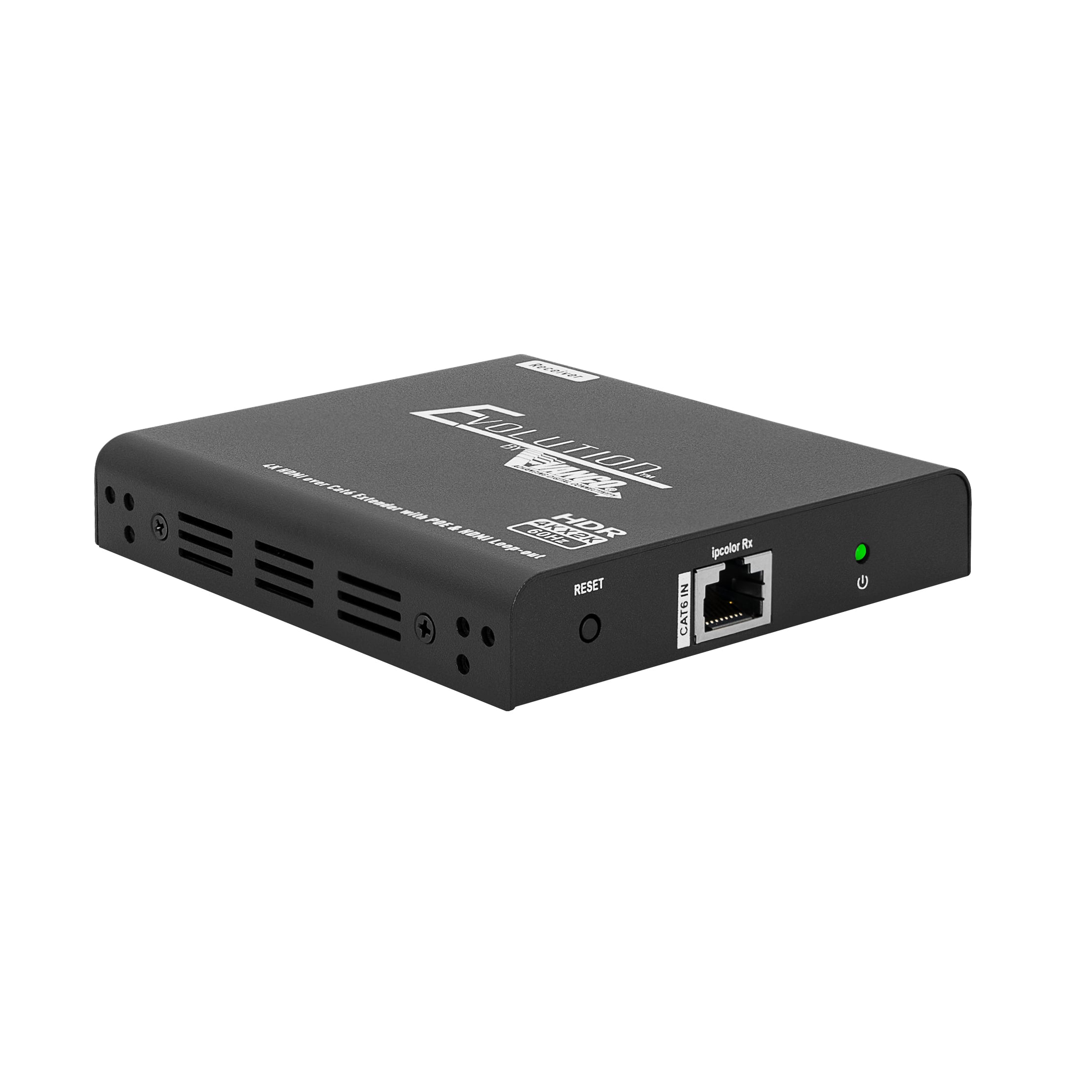 4k Hdmi Extender With Digital Audio Breakout, Hdmi Loop Out, Ir And Poe - RX Back Angle