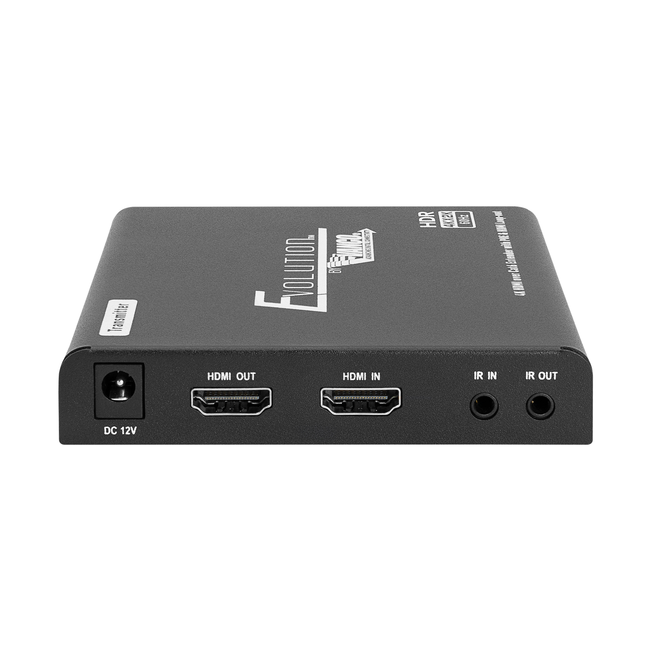 4k Hdmi Extender With Digital Audio Breakout, Hdmi Loop Out, Ir And Poe - TX Front Straight