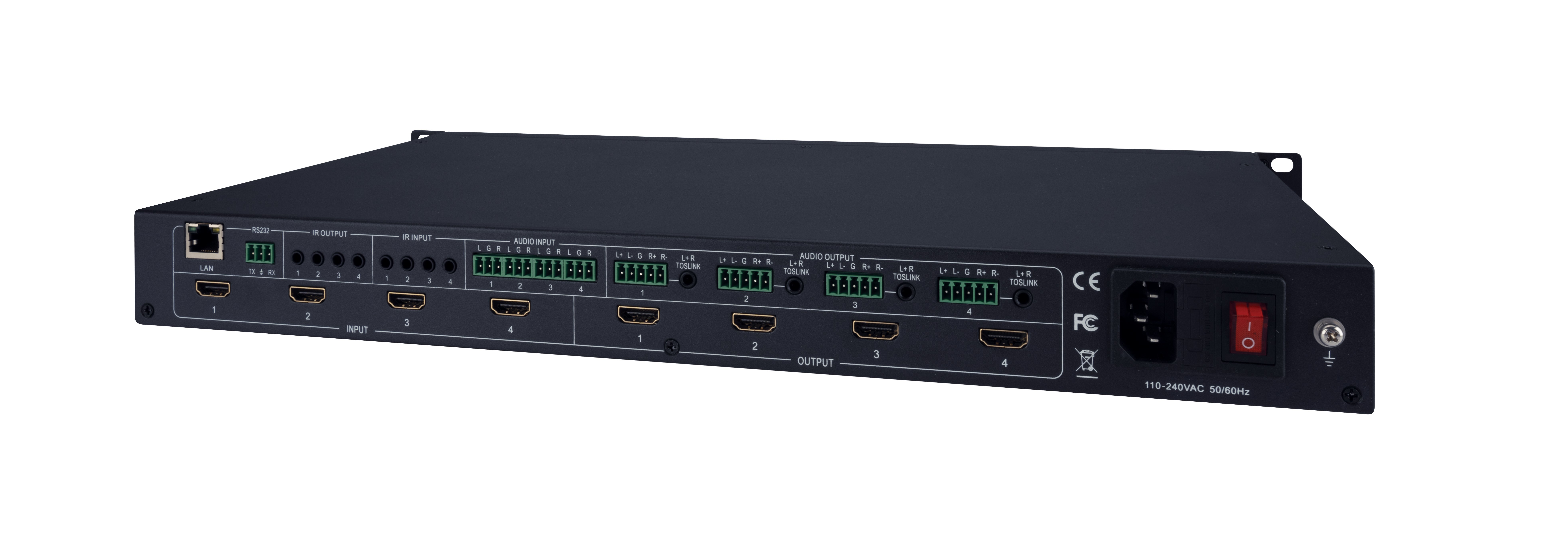 4k 4x4 Seamless Audio And Video Matrix With Video Wall