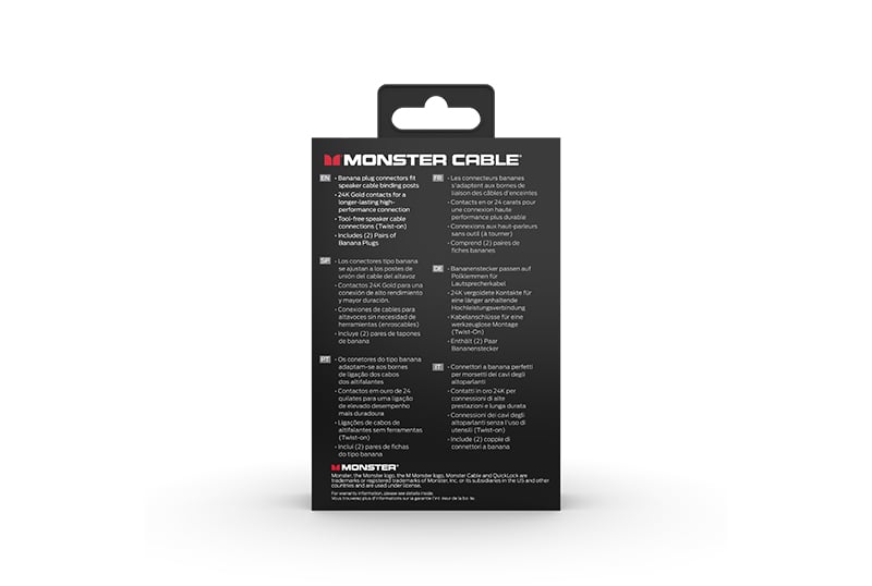 Monster Quicklock™ Speaker Connectors
