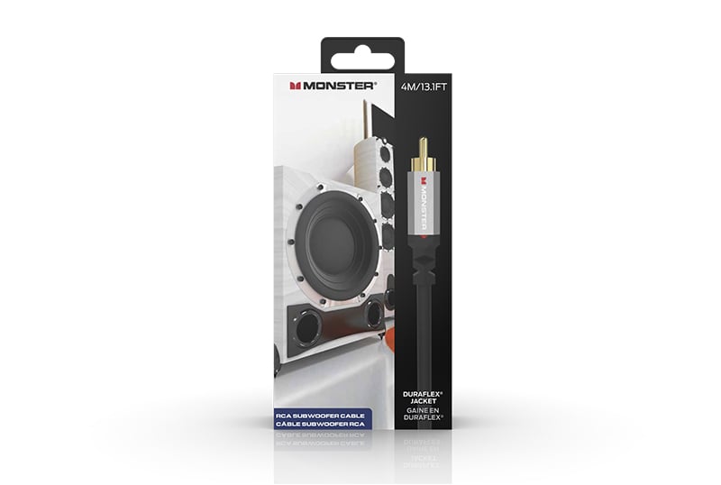 Monster Rca Subwoofer Cable 4m/13.1 Ft.