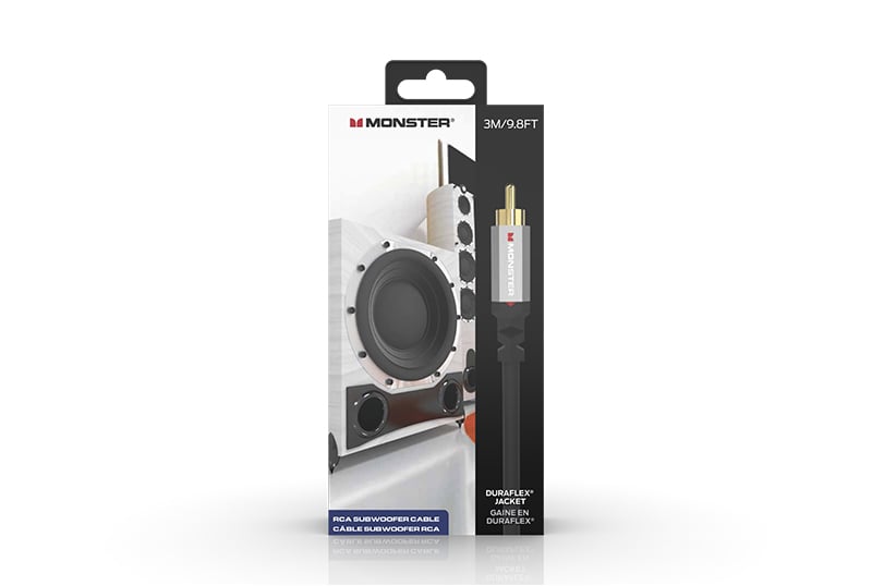 Monster Rca Subwoofer Cable 3m/9.8 Ft.