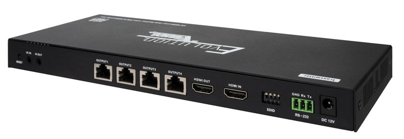 4k 1x4 Hdmi Splitter Over Cat6 Cable With Hdmi Loop Out