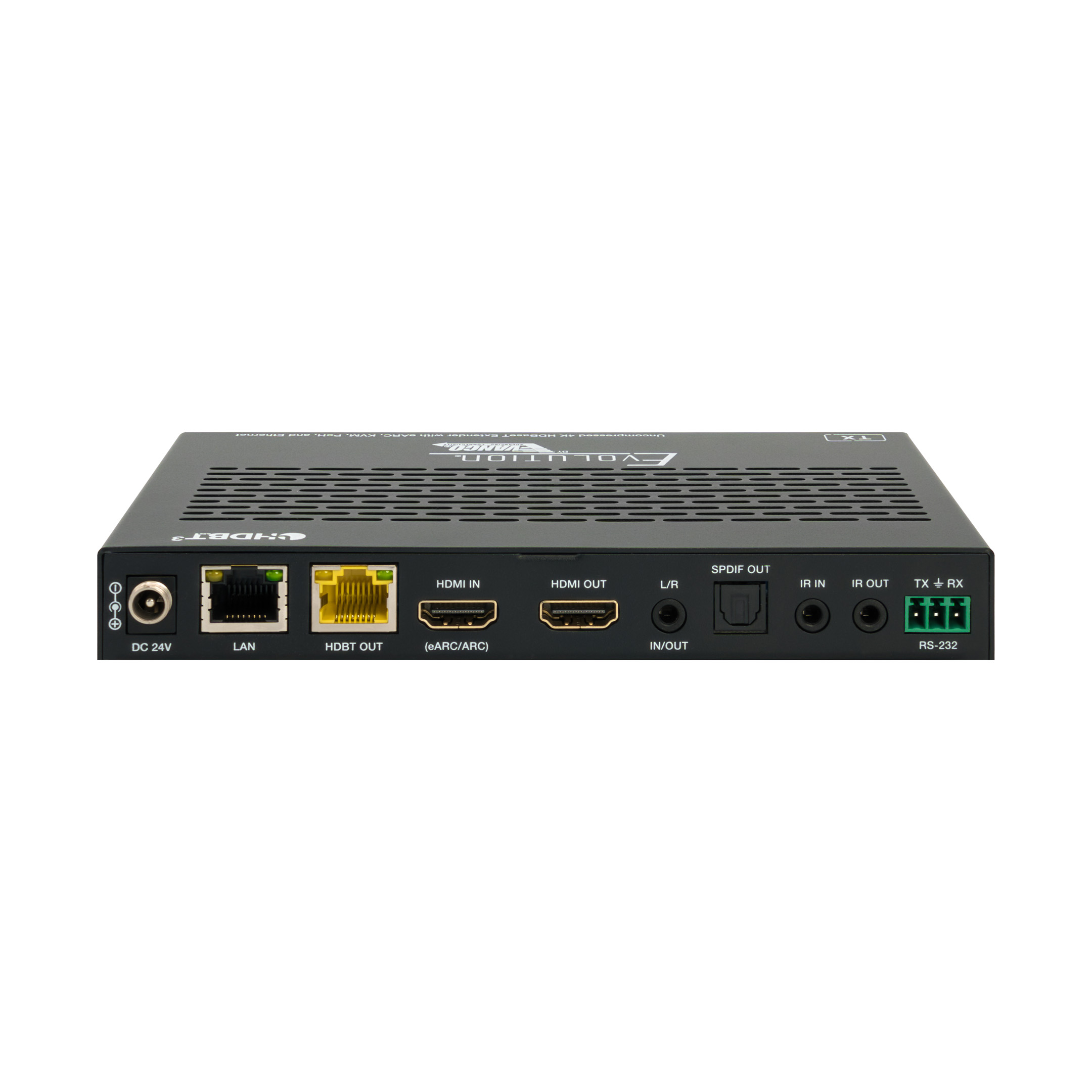 EVEXHDB3-TX-back-straight Uncompressed 4k Hdbaset Extender With Earc, Kvm, Poh, And Ethernet - TX Back Straight