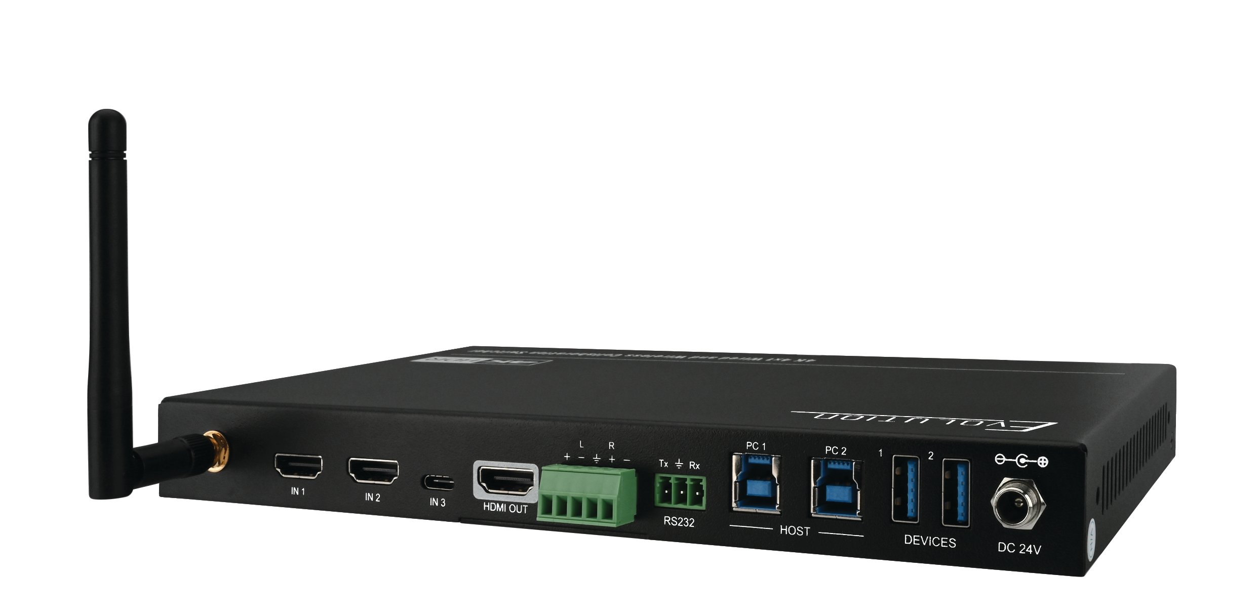 4k 4x1 Multi Format Wireless Collaboration Switcher With Wired And Wireless Connectivity