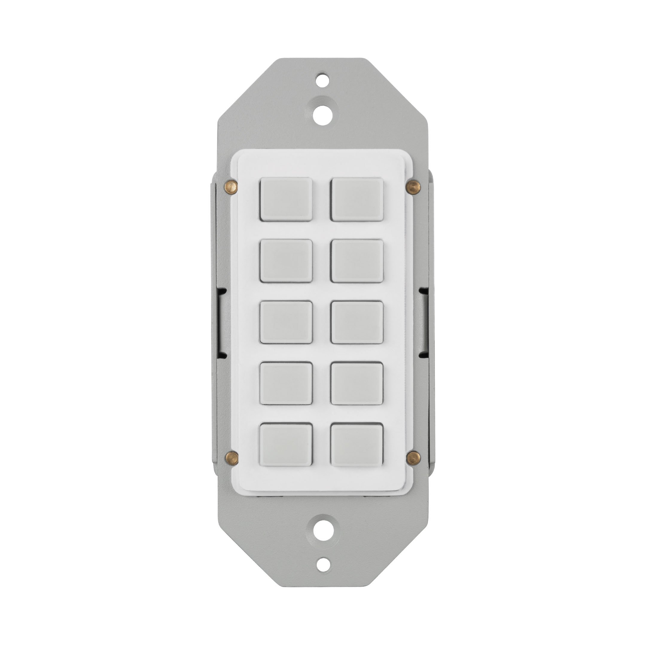 Front of the Evolution by Vanco EVCTL10B 10 button programmable control keypad.