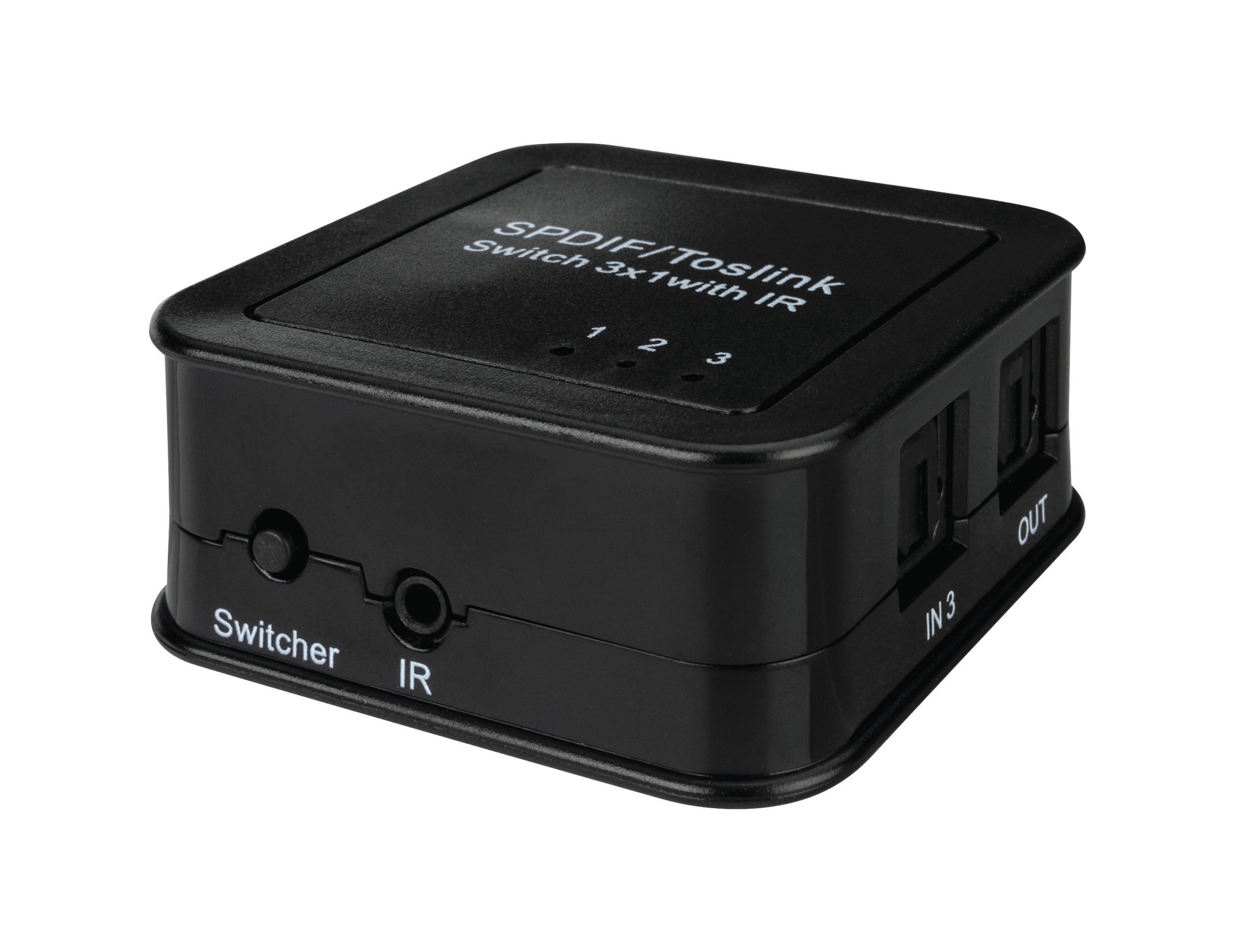 Digital Optical Audio 3x1 Switch With Ir