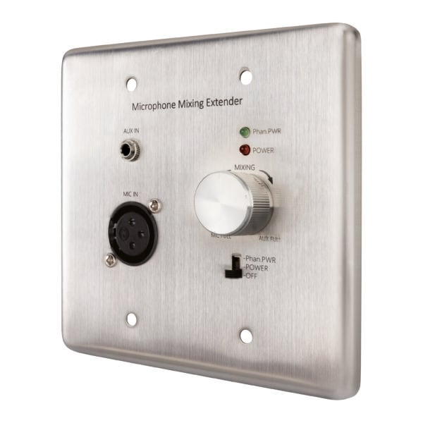 Wall Plate Mixing Microphone And Analog Audio Extender