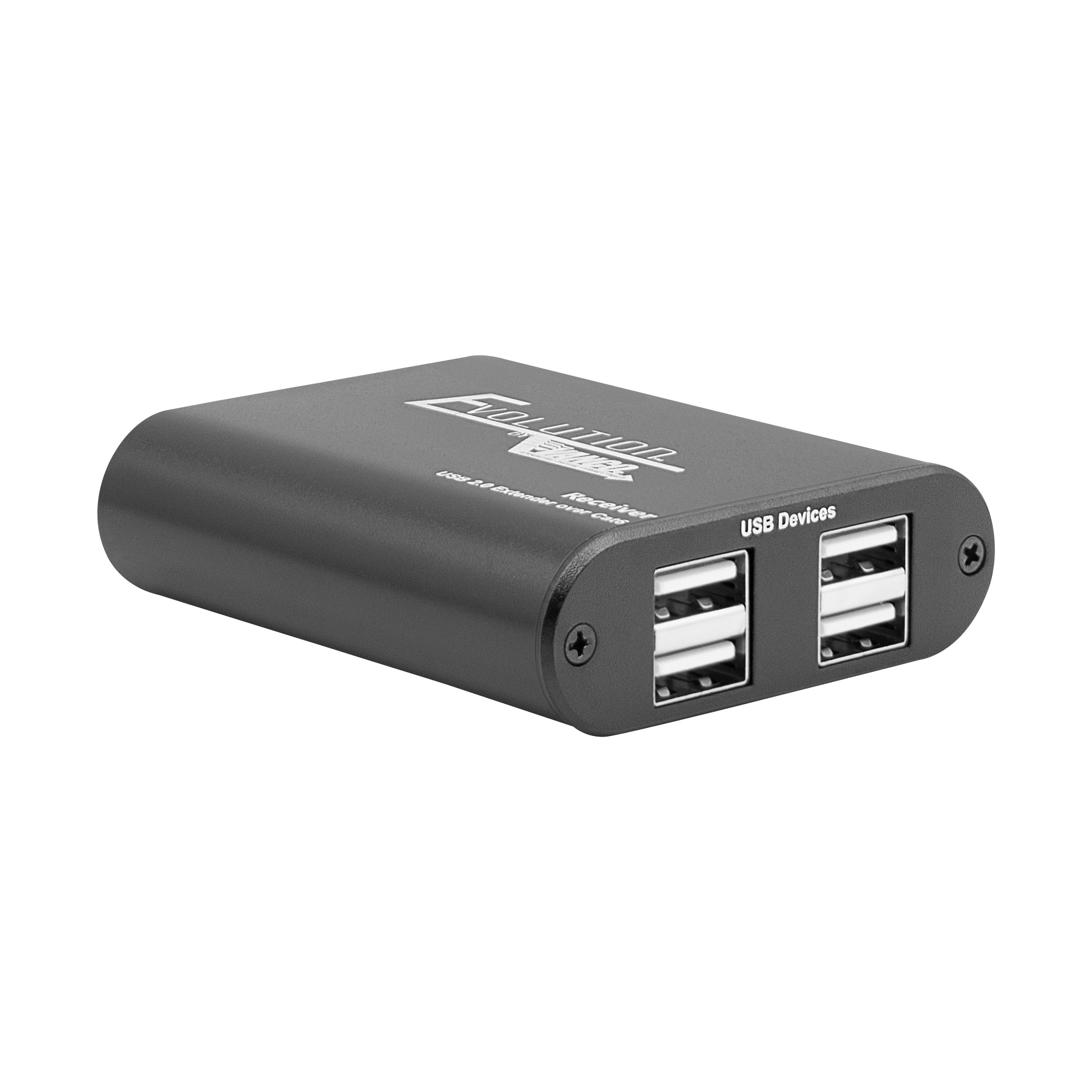 EVEXUSB2-RX-back-angle Usb 2.0 Extender Over Cat5e/6 Cable