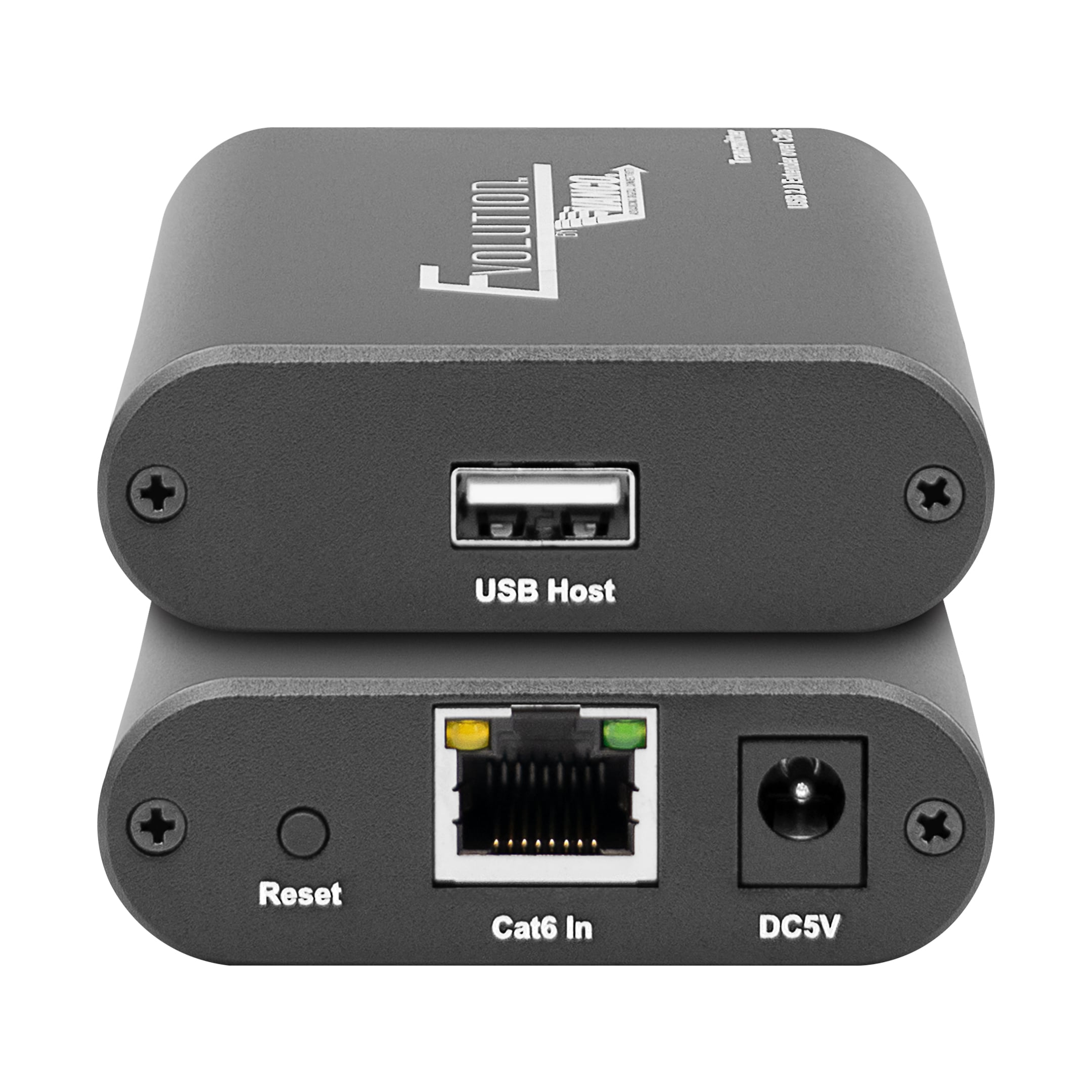 Hero shot of the Evolution by Vanco USB 2.0 Extender Over Cat5e/6 Cable