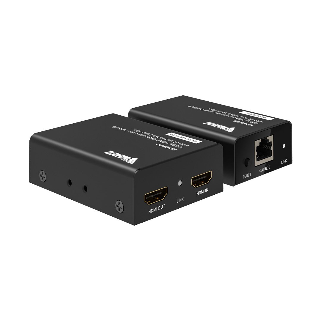 Hdmi Extender Over Cat5e/6 Cable With Ir And Hdmi Loop Out