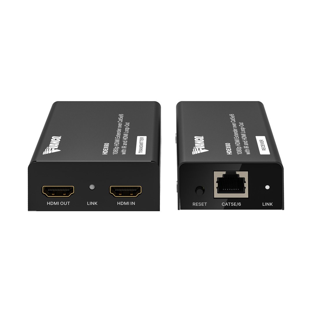 Hdmi Extender Over Cat5e/6 Cable With Ir And Hdmi Loop Out