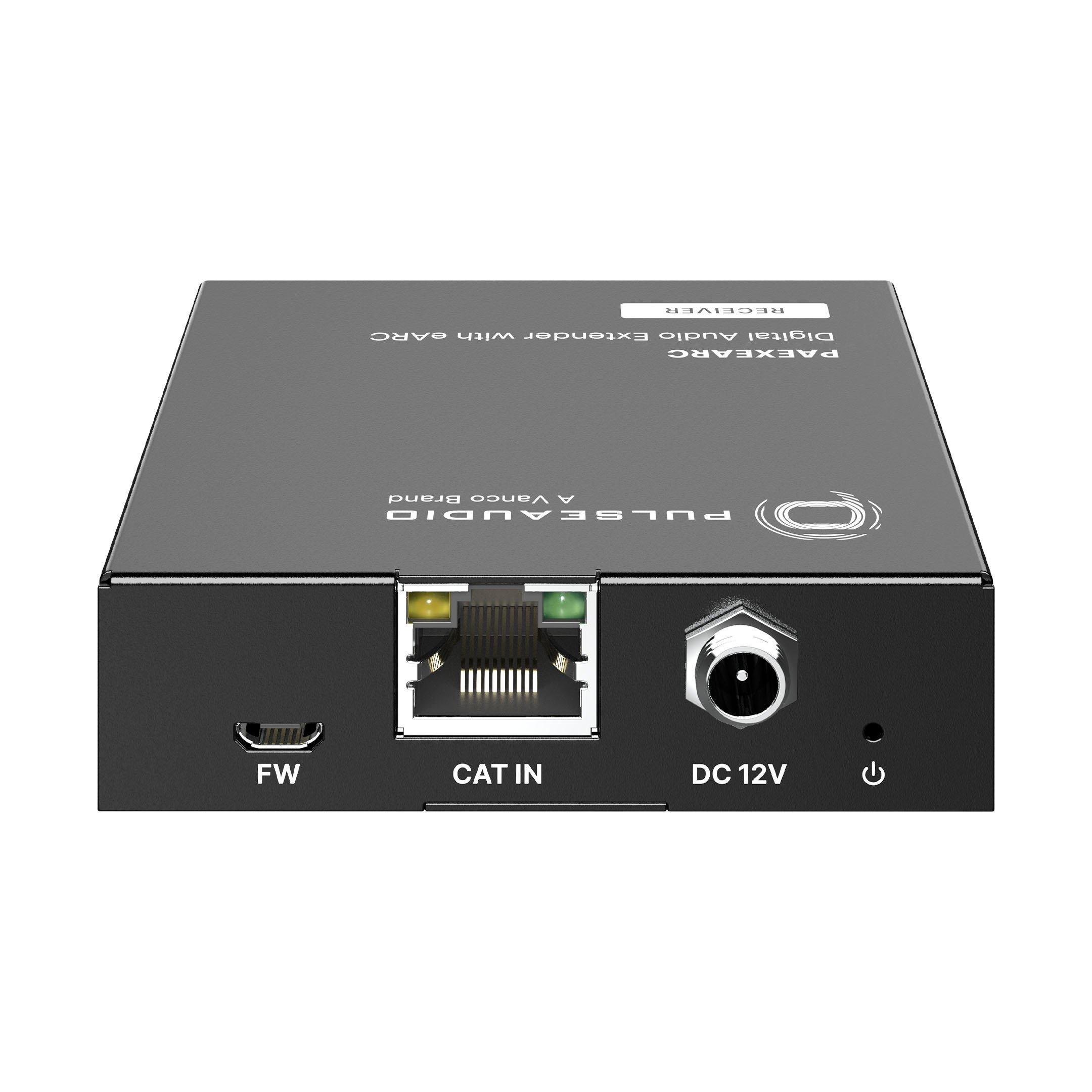 Back of the receiver for the PulseAudio by Vanco PAEXEARC Digital Audio Extender with eARC.