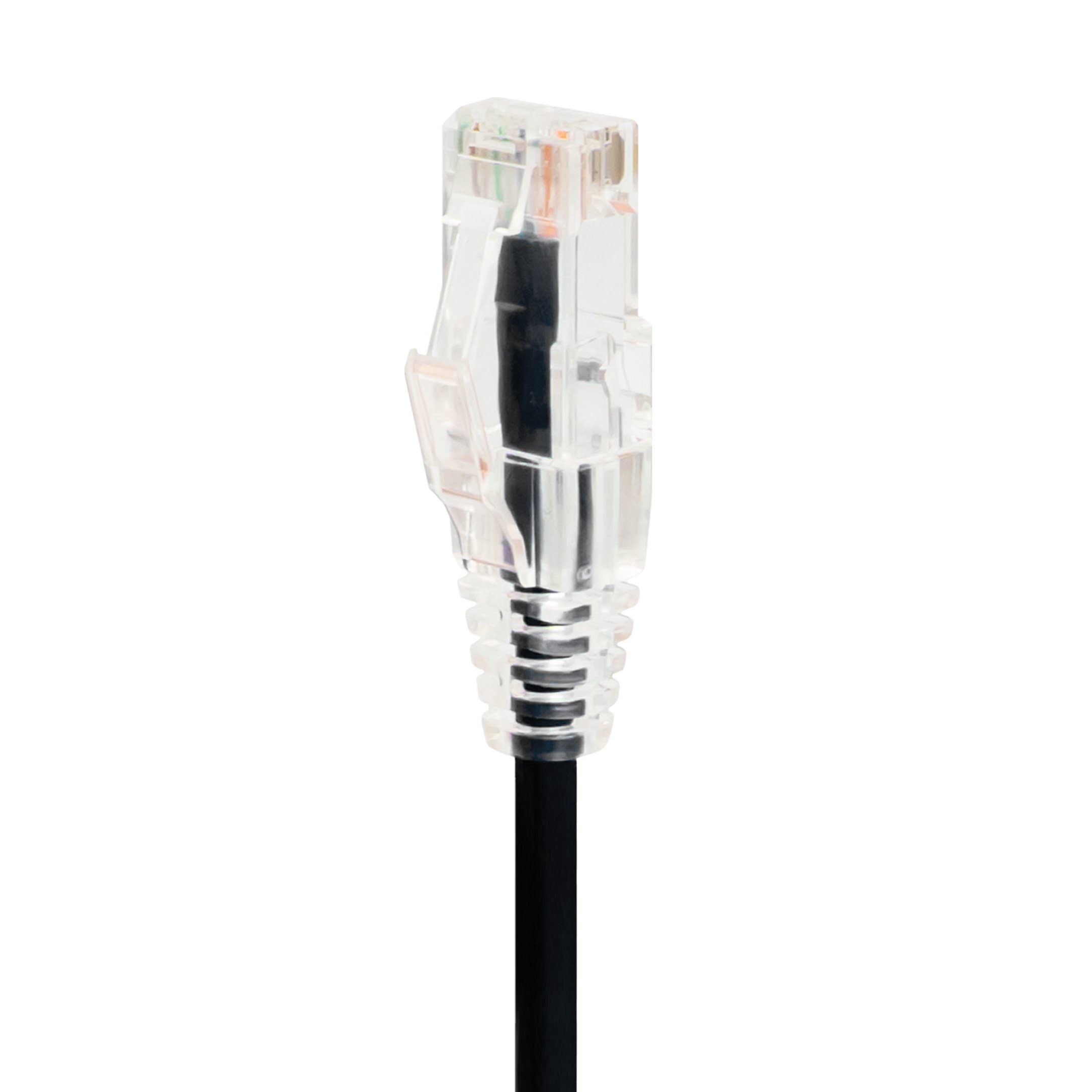 Super Slim Category 6a (utp) 1ghz Network Patch Cable Non Booted Black, 6 In