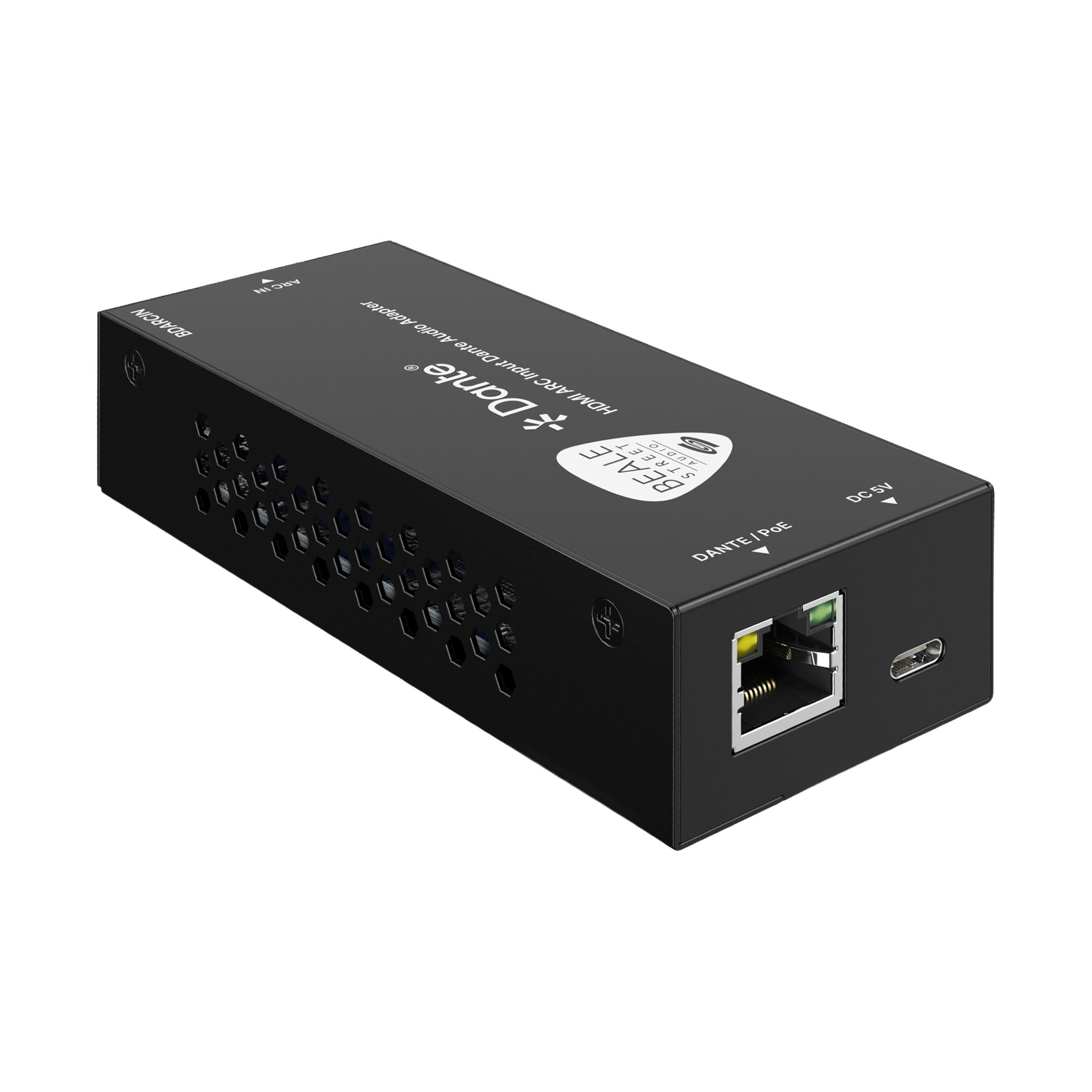 BDARCIN-left-angle Hdmi Arc Input Dante Audio Adapter
