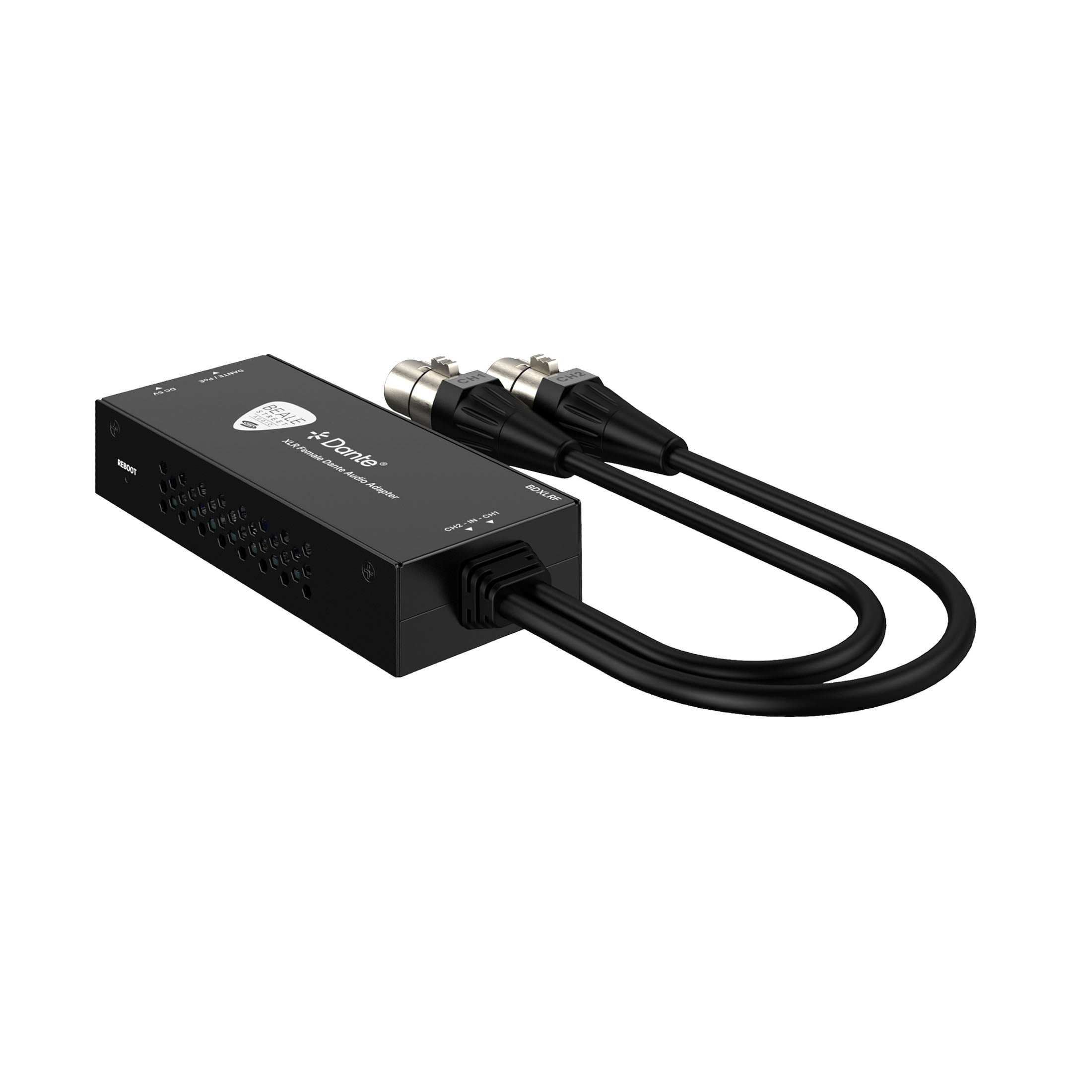 Xlr Female Dante Audio Adapter - Right Angle