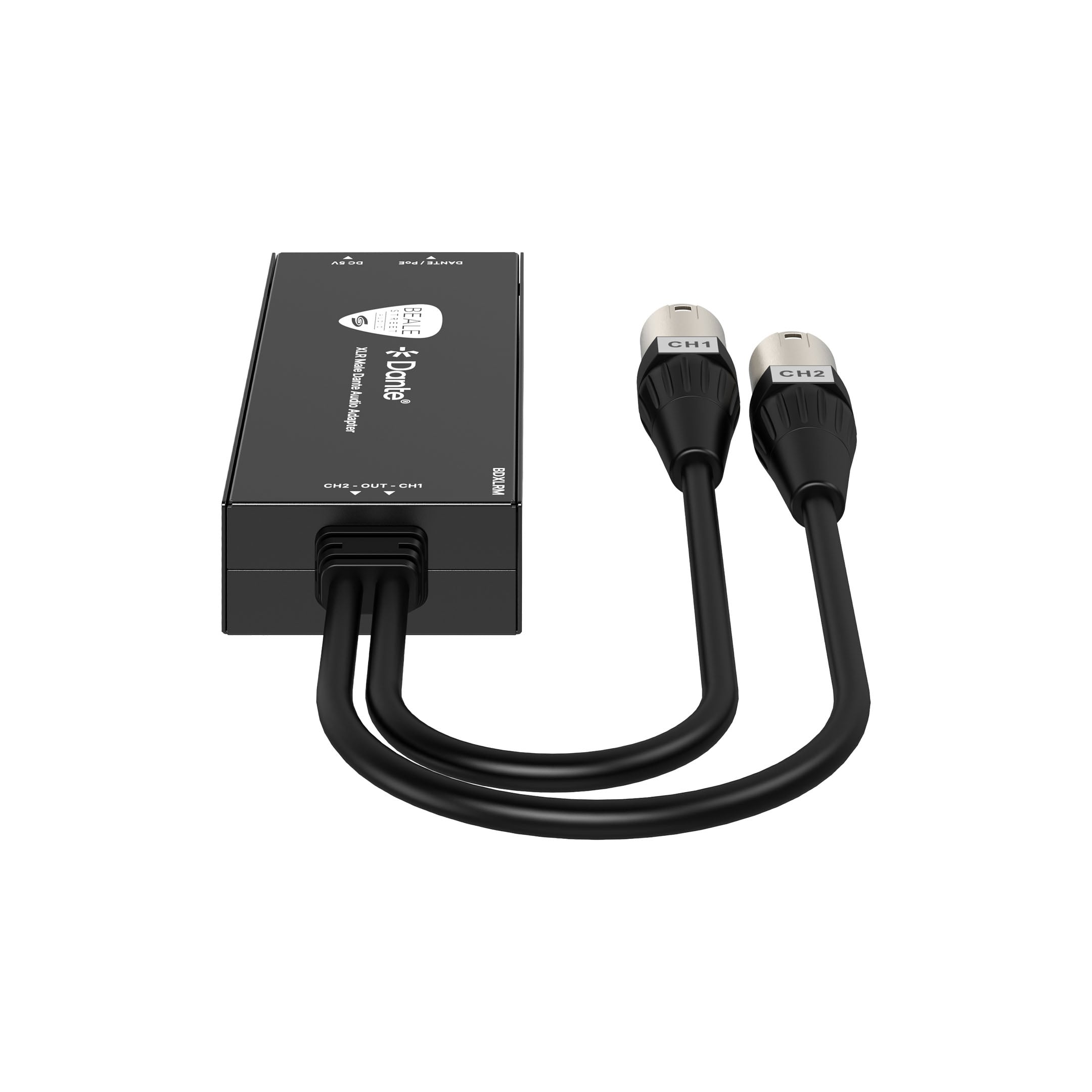 Xlr Male Dante Audio Adapter - Right Straight